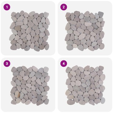 vidaXL Πέτρες Pebble Taupe 30 x 30 cm Πέτρες Ποταμού