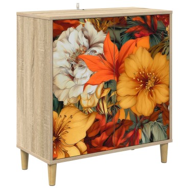 vidaXL Πλαϊνό γραφείο GENNEP Sonoma 69x33x75cm 1 τεμ.