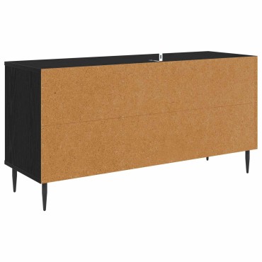vidaXL Ντουλάπι TV BONN 102x33x51cm Μαύρη Δρυς Επεξεργασμένο Ξύλο
