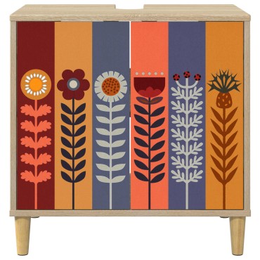 vidaXL Ντουλάπι Μπάνιου ESSEN Sonoma 60x40x60 εκ 1 τεμ.