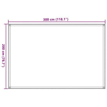 vidaXL Χαλί Σκηνής Μαύρο 200 x 300 εκ.