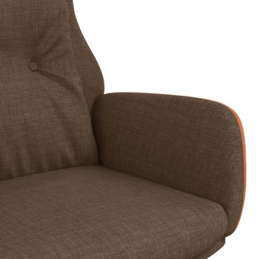 vidaXL Πολυθρόνα Relax Καφέ από Ύφασμα και PVC 70x77x94cm 1 τεμ.