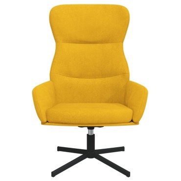vidaXL Πολυθρόνα Relax Κίτρινο Μουσταρδί Βελούδινη 70x77x94cm 1 τεμ.