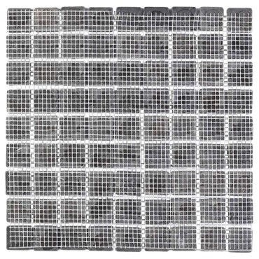 vidaXL Πλακίδια Μωσαϊκού Γκρι 30 x 30 cm Μάρμαρο