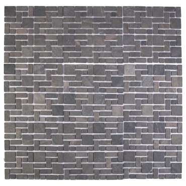 vidaXL Πλακίδια Μωσαϊκού Γκρι 30 x 30 cm Μάρμαρο