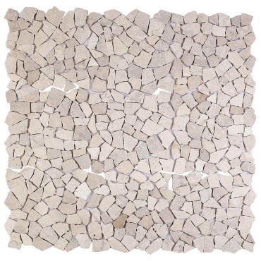 vidaXL Πλακίδια Μωσαϊκού Κρεμ 30 x 30 cm Μάρμαρο