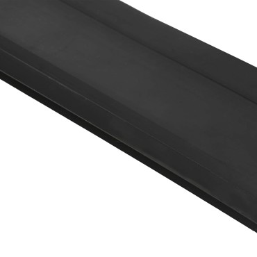 vidaXL Σφράγιση Πόρτας Γκαράζ Μαύρο 52 x 2 mm 5,5 μ PVC