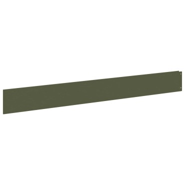 vidaXL Περίγραμμα γκαζόν 50 τμχ. 100 x 12 cm Ατσάλι Λαδί