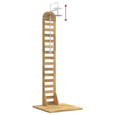 vidaXL Εξωτερικό ντους 225 cm Λευκό