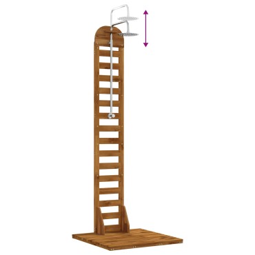 vidaXL Εξωτερικό ντους 225 cm Φυσικό