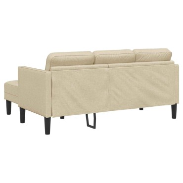vidaXL Σετ Καναπέ 2 τεμ. Κρεμ Πολυεστέρας 173x131x67cm  Διθέσιος