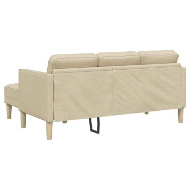 vidaXL Σετ Καναπέ 2 τεμ. Κρεμ Πολυεστέρας 173x131x67cm  Διθέσιος