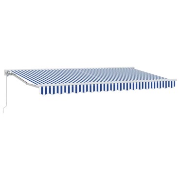 vidaXL Σκελετός Τέντας Μπλε και άσπρο 400 x 200 cm