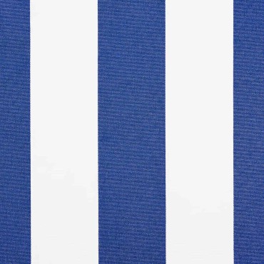vidaXL Αναδιπλούμενη τέντα Μπλε και άσπρο 400 x 200 cm