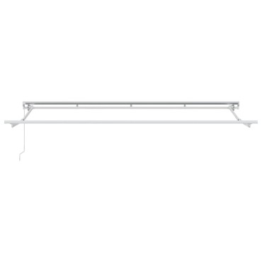 vidaXL Αναδιπλούμενη τέντα Μπλε και άσπρο 400 x 200 cm