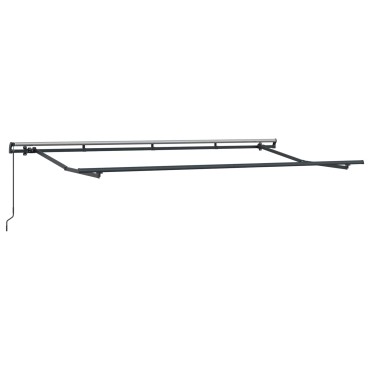 vidaXL Αναδιπλούμενη τέντα Μπλε και άσπρο 400 x 200 cm