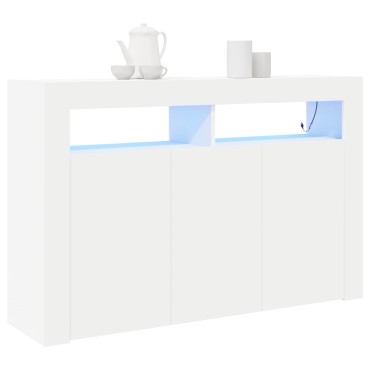 vidaXL Πλαϊνό γραφείο Λευκό 116x30x75cm Επεξεργασμένο Ξύλο 1 τεμ.