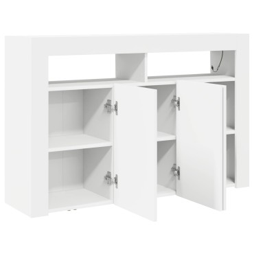 vidaXL Πλαϊνό γραφείο Λευκό 116x30x75cm Επεξεργασμένο Ξύλο 1 τεμ.