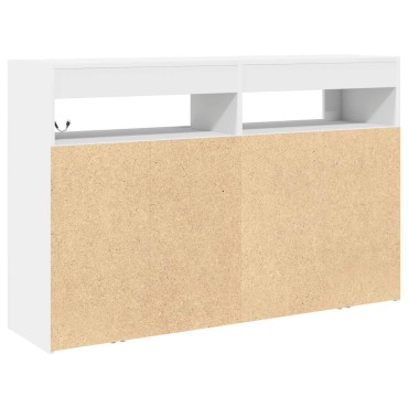vidaXL Πλαϊνό γραφείο Λευκό 116x30x75cm Επεξεργασμένο Ξύλο 1 τεμ.