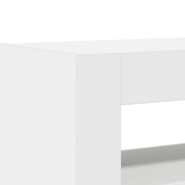 vidaXL Πλαϊνό γραφείο Λευκό 116x30x75cm Επεξεργασμένο Ξύλο 1 τεμ.