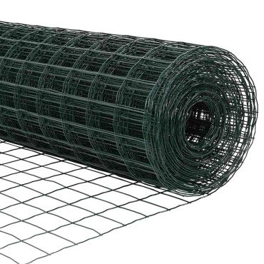 vidaXL Περίφραξη Euro με Στήλη 50x0,6 μ PVC-Επικαλυμμένο Ατσάλι