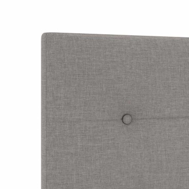 vidaXL LED κεφαλάρι Taupe ύφασμα 200x7x128cm
