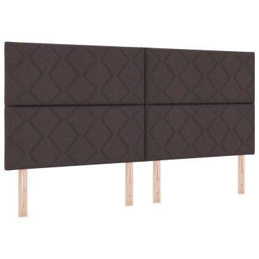 vidaXL LED κεφαλάρι Ανοιχτό γκρι ύφασμα 200x7x128cm