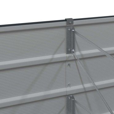 vidaXL Γλάστρα Ανθρακί 240 x 40 x 75 εκ. Ατσάλι