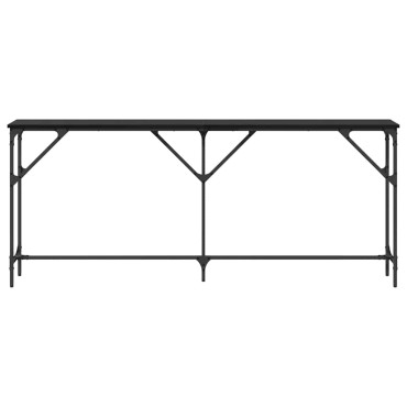 vidaXL Τραπέζι κονσόλας Μαύρη δρυς 180x23x75cm 1 τεμ.