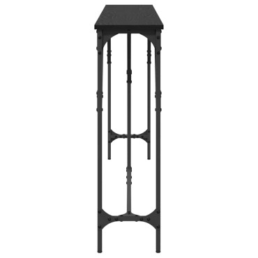 vidaXL Τραπέζι κονσόλας Μαύρη δρυς 180x23x75cm 1 τεμ.