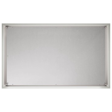 vidaXL Γλάστρα Κήπου 2 τμχ. Ασημί 50 x 30 x 50 cm Ανοξείδωτο Ατσάλι