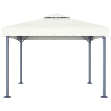 vidaXL Κιόσκι Κρεμ 300 x 300 εκ. Αλουμινίου