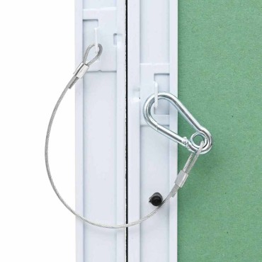 vidaXL Πάνελ Πρόσβασης Πράσινο και Ασημί 45 x 85 εκ