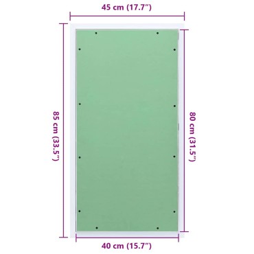 vidaXL Πάνελ Πρόσβασης Πράσινο και Ασημί 45 x 85 εκ