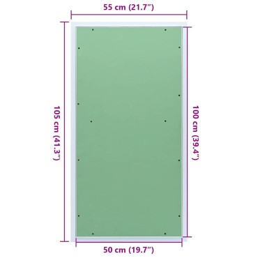 vidaXL Πάνελ Πρόσβασης Πράσινο και Ασημί 55 x 105 εκ