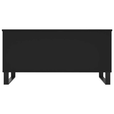 vidaXL Τραπεζάκι Σαλονιού Μαύρο 90x44,5x45cm Επεξεργασμένο Ξύλο 1 τεμ.