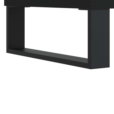vidaXL Τραπεζάκι Σαλονιού Μαύρο 90x44,5x45cm Επεξεργασμένο Ξύλο 1 τεμ.