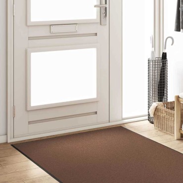 vidaXL Χαλάκι Εξώπορτας Καφέ και Μαύρο 120 x 300 cm 100% Πολυαμίδιο