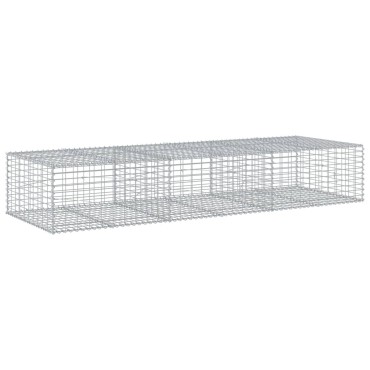 vidaXL Συρματοκιβώτιο με Κάλυμμα 300x100x50εκ. από Γαλβανισμένο Χάλυβα
