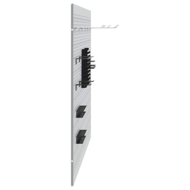 vidaXL Πάνελ Τοίχου Εργαλείων 3 τμχ. Γκρι 150 x 1 x 80 εκ