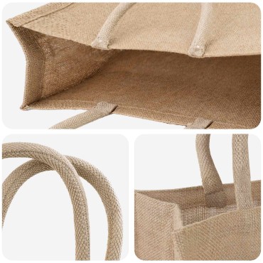 vidaXL Τσάντες από γιούτα 50 Φυσικό 42 x 33 x 19 εκ 100% Γιούτα Τοσσά