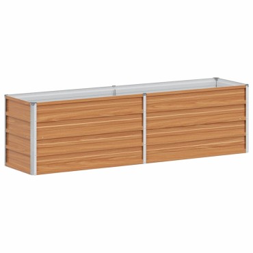 vidaXL Υπερυψωμένη Ζαρντινιέρα Ανοιχτό καφέ 160 x 40 x 45 cm