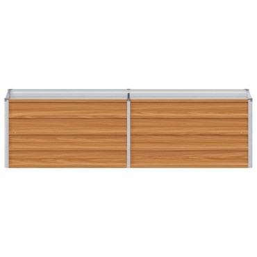 vidaXL Υπερυψωμένη Ζαρντινιέρα Ανοιχτό καφέ 160 x 40 x 45 cm