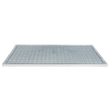 vidaXL Σίτα Ασημί 80 x 50 x 2 cm Γαλβανισμένο Ατσάλι Ψυχρής Βύθισης