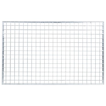 vidaXL Σίτα Ασημί 80 x 50 x 2 cm Γαλβανισμένο Ατσάλι Ψυχρής Βύθισης