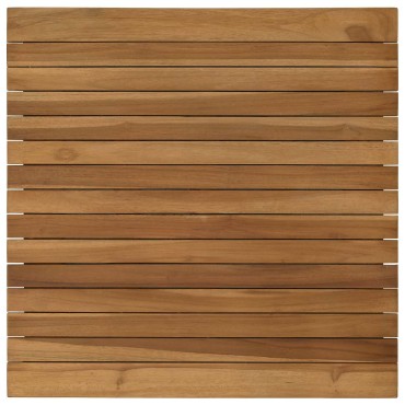 vidaXL Καπάκι τραπεζιού 60x60x3,5cm τετράγωνο Στερεό Ξύλο Τίκ