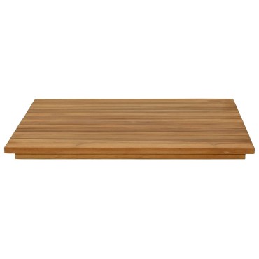 vidaXL Καπάκι τραπεζιού 60x60x3,5cm τετράγωνο Στερεό Ξύλο Τίκ