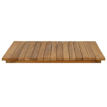 vidaXL Καπάκι τραπεζιού 60x60x3,5cm τετράγωνο Στερεό Ξύλο Τίκ