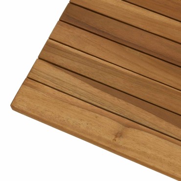 vidaXL Καπάκι τραπεζιού 60x60x3,5cm τετράγωνο Στερεό Ξύλο Τίκ
