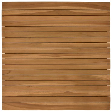 vidaXL Καπάκι τραπεζιού 70x70x3,5cm τετράγωνο Στερεό Ξύλο Τίκ